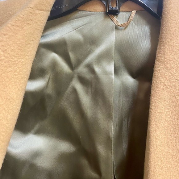 Le Chevron Cashmere Brown Coat - Picture 8 of 11